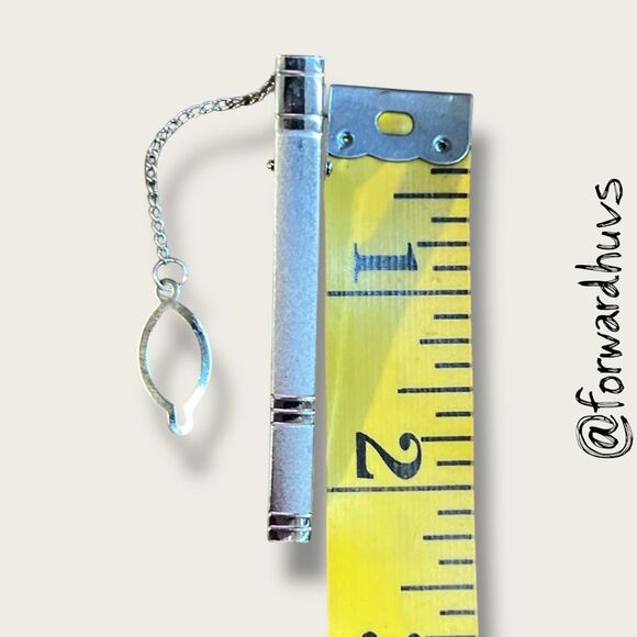 Vintage Silver-Tone Tie Clip – Polished Finish Classic Styling - Picture 6 of 9